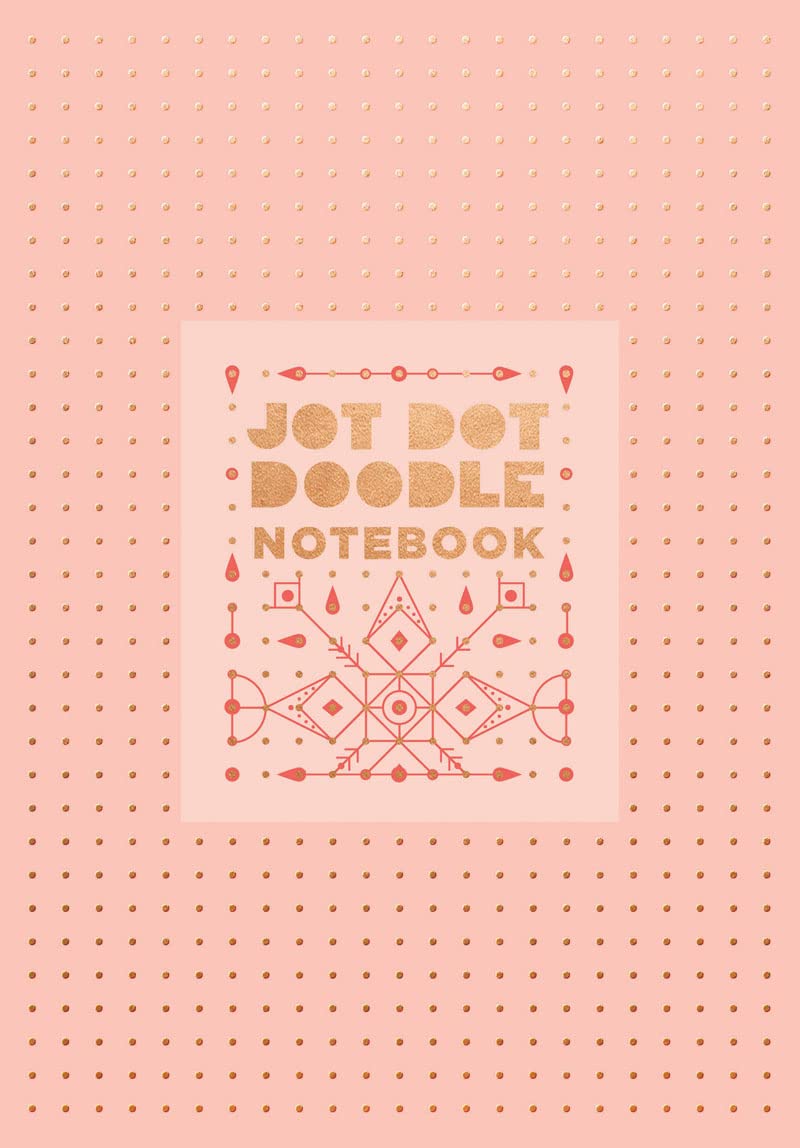 Jot Dot Doodle Notebook (Pink And Rose Gold)