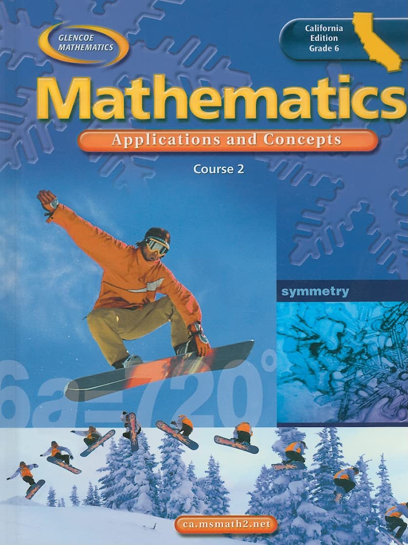Mathematics: Applications And Concepts, Course 2, Grade 6 (Glencoe Mathematics),Used