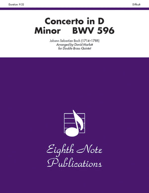 Concerto In D Minor, Bwv 596: Score & Parts (Eighth Note Publications),Used
