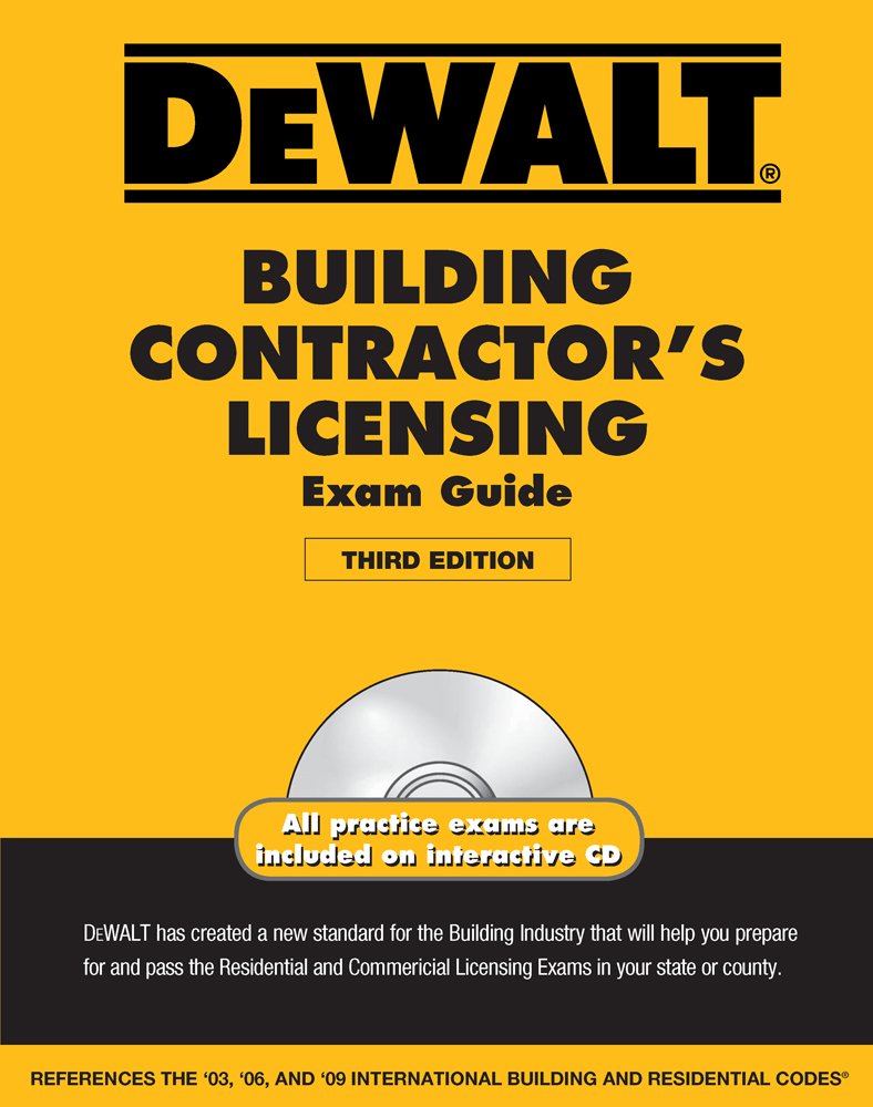 Dewalt Building Contractor's Licensing Exam Guide (DEWALT Series),Used