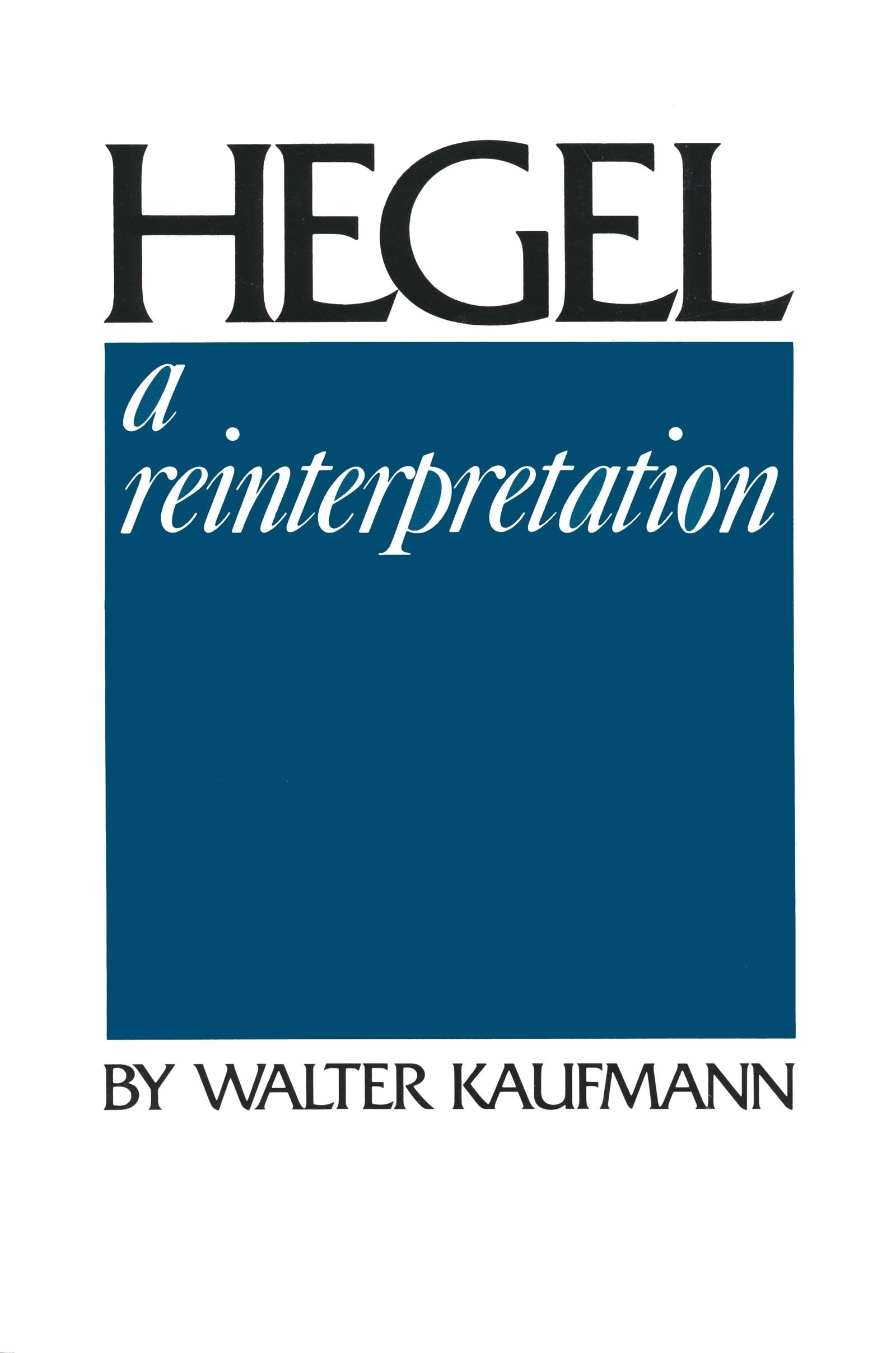 Hegel: A Reinterpretation,Used