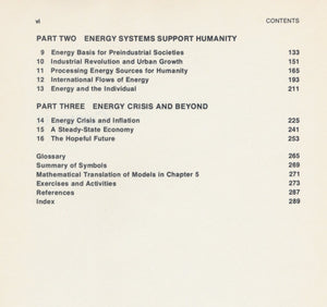 Energy Basis for Man and Nature,Used