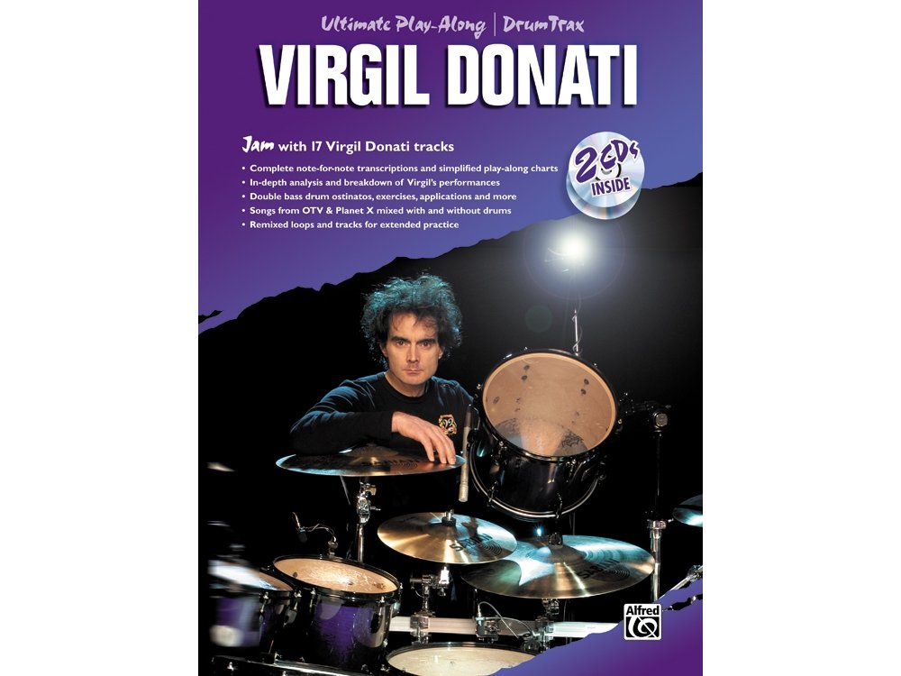 Ultimate PlayAlong Drum Trax Virgil Donati: Jam with 17 Virgil Donati Tracks, Book & 2 CDs,Used