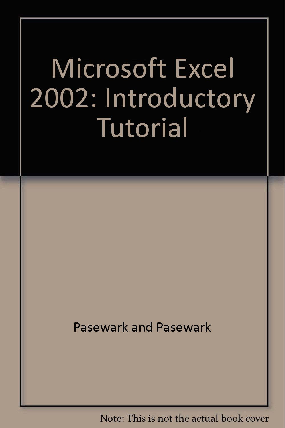 Microsoft Excel 2002: Introductory Tutorial,Used