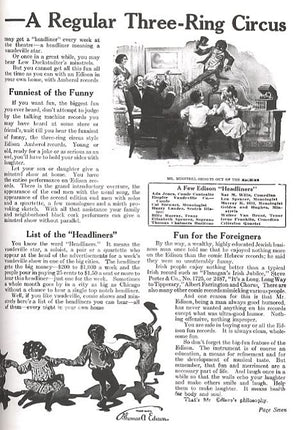 Edison Blue Amberol Recordings 19121914,Used