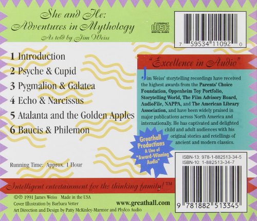 She and He: Adventures in Mythology,Used