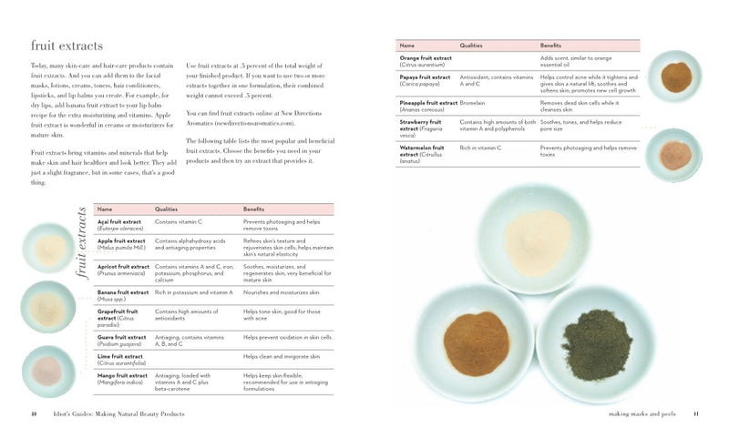 Making Natural Beauty Products: Over 250 EasytoFollow Makeup and Skincare Recipes (Idiot's Guides),New