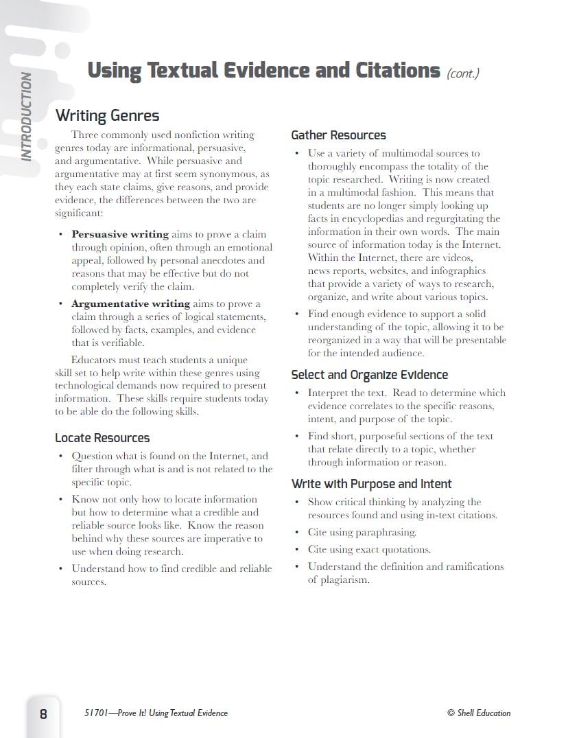 Prove It! Using Textual Evidence, Levels 68,Used