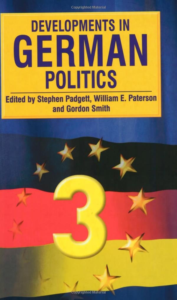 Developments In German Politics 3,New