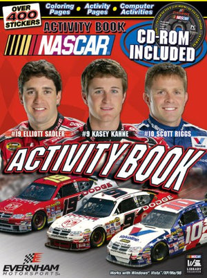NASCAR / Everham Motorsports Activity book and CD,Used