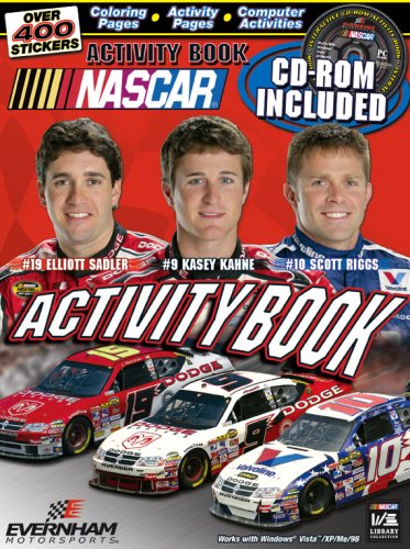NASCAR / Everham Motorsports Activity book and CD,Used