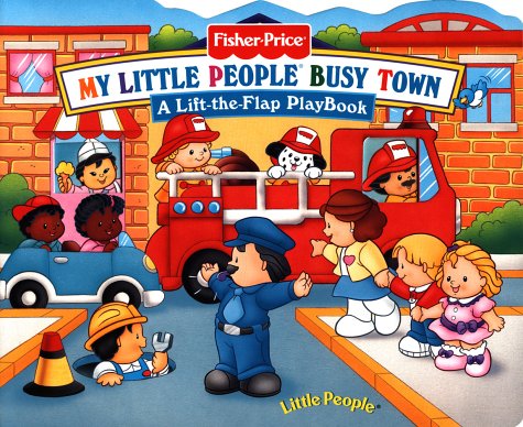 Fisher Price Busy Town Lift the Flap (Little People Books),Used