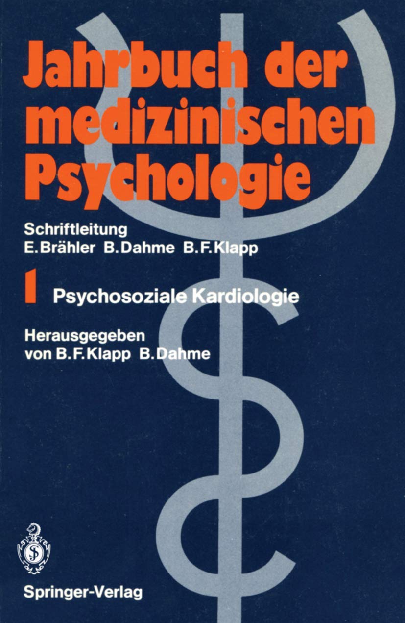 Psychosoziale Kardiologie (Jahrbuch der medizinischen Psychologie) (German Edition),Used