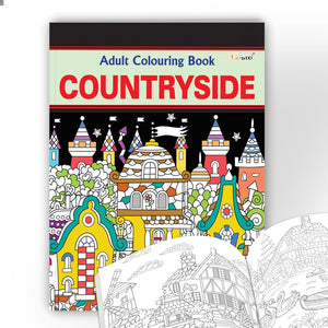 Countryside - Adult Colouring Book : Calm Coloring Pages, Creative Art Therapy Book For Relaxation, Mindful For Adults And Creativity