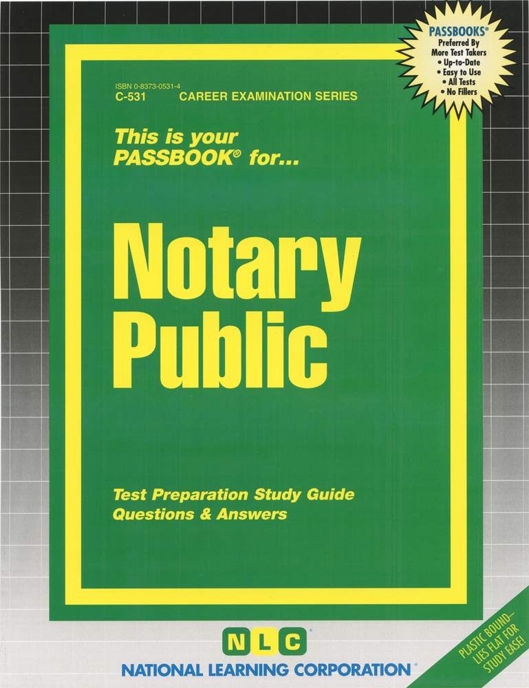 Notary Public (Passbooks) (Career Examination Series),Used