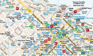 Laminated Vancouver Map by Borch (English, Spanish, French, Italian and German Edition),Used