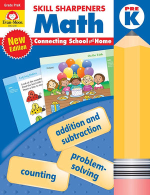Skill Sharpeners: Math, Prek Workbook,New