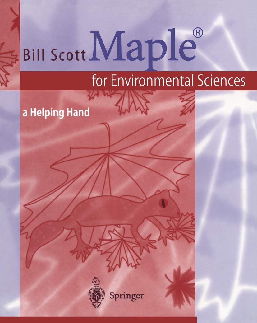 Maple for Environmental Sciences: a Helping Hand,Used