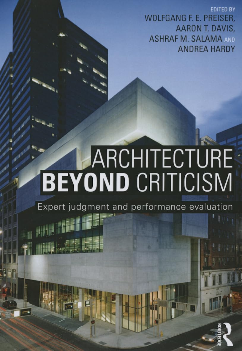 Architecture Beyond Criticism: Expert Judgment and Performance Evaluation,Used