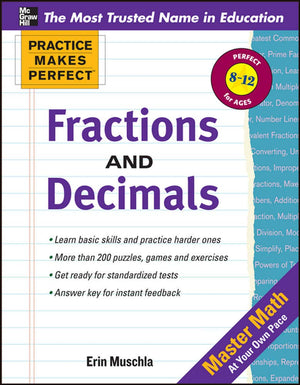 Practice Makes Perfect: Fractions, Decimals, and Percents (Practice Makes Perfect Series),Used