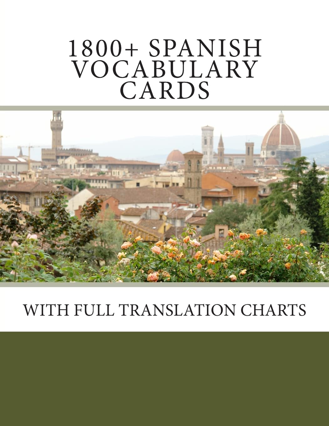 1800+ Spanish Vocabulary Cards: With Full Translation Charts,Used
