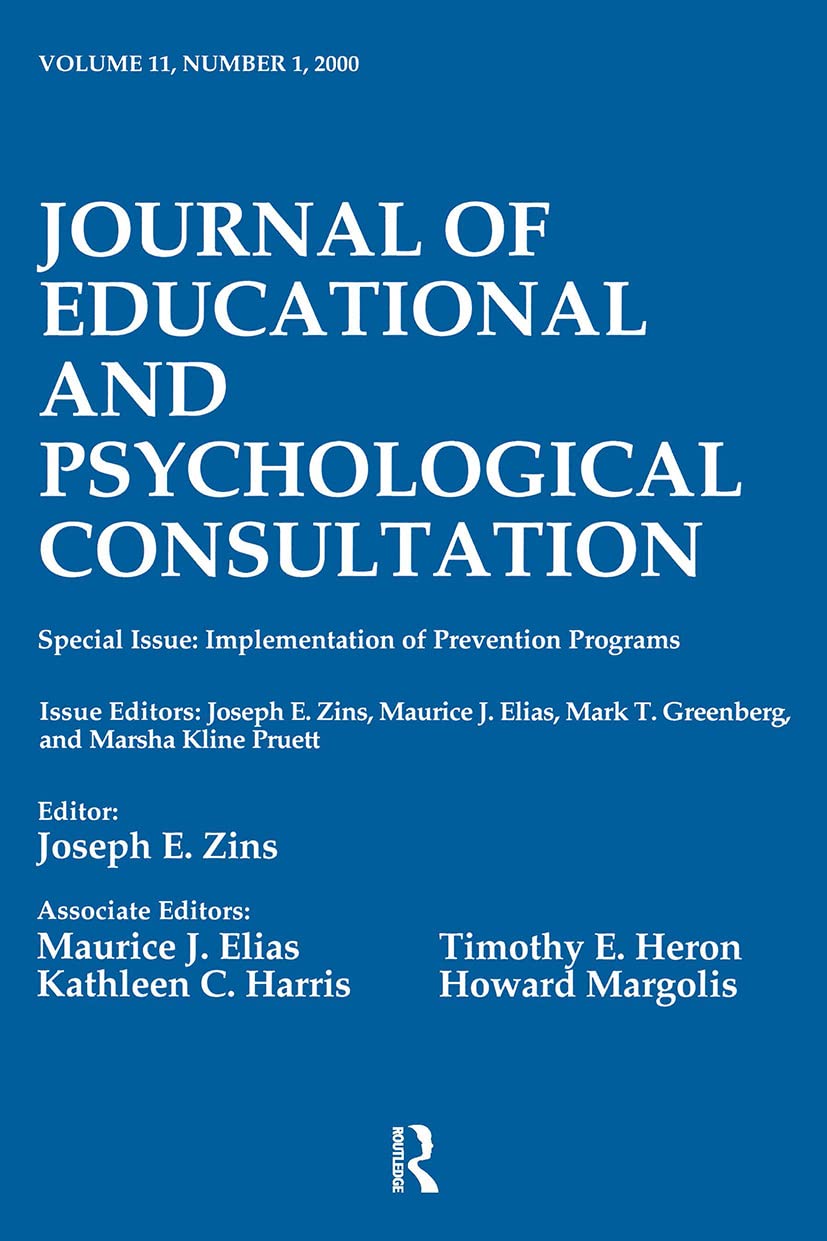 Implementation of Prevention Programs (Journal of Educational and Psychological Consultation),Used