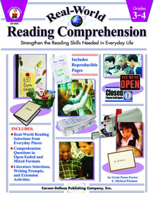 Real World Reading Comprehension For Grades 34,New