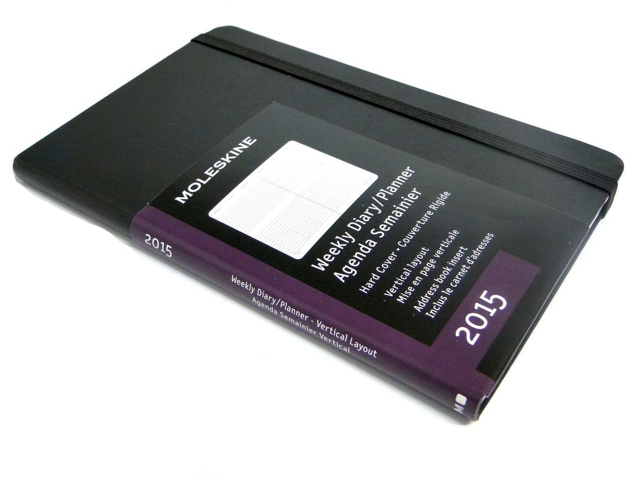 Moleskine 2015 Weekly Planner, Vertical, 12 Month, Large, Black, Hard Cover (5 X 8.25)