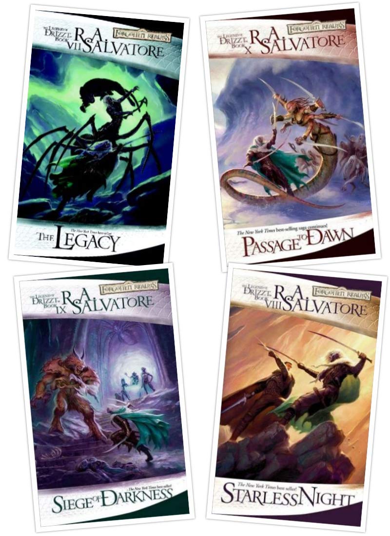 The Legend Of Drizzt, Books 710: The Legacy / Starless Night / Siege Of Darkness / Passage To Dawn,Used