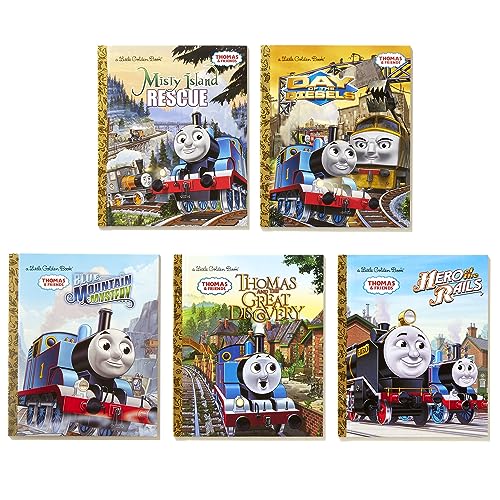 Thomas & Friends Little Golden Book Library (Thomas & Friends): Thomas and the Great Discovery; Hero of the Rails; Misty Island ,Used