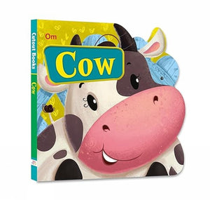 Board Book : Cow ( Animals And Birds) - Cutout Board Books