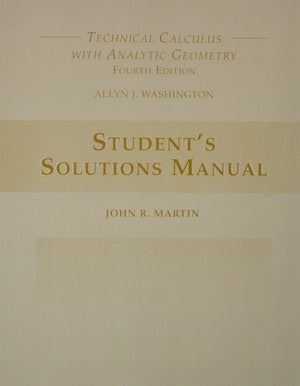 Students Solutions Manual,New