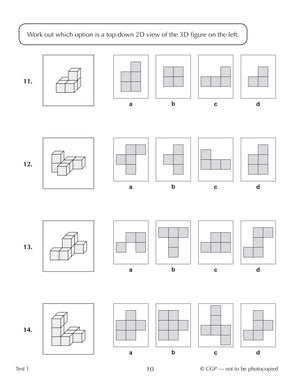 New 11+ CEM 10Minute Tests: NonVerbal Reasoning  Ages 910 (with Online Edition) (CGP 11+ CEM),Used
