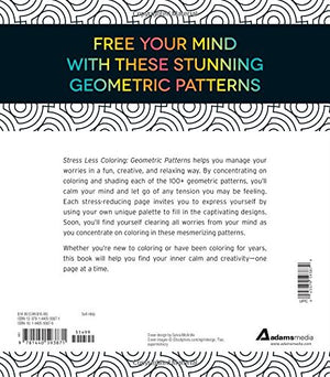 Stress Less Coloring  Geometric Patterns: 100+ Coloring Pages for Peace and Relaxation,Used