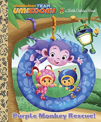 Purple Monkey Rescue! (Team Umizoomi) (Little Golden Book),Used