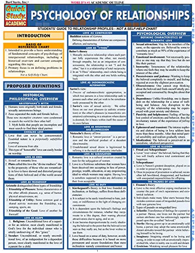Psychology Of Relationships (Quick Study: Academic),Used