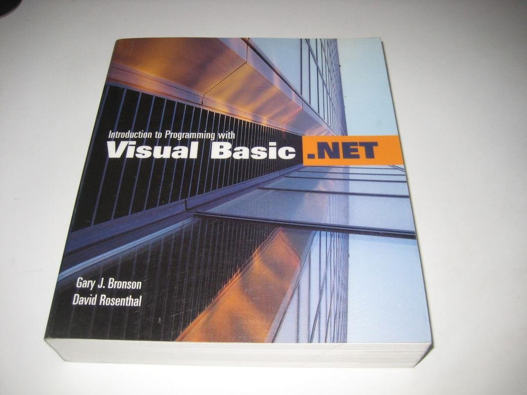 Introduction To Programming With Visual Basic .NET,Used