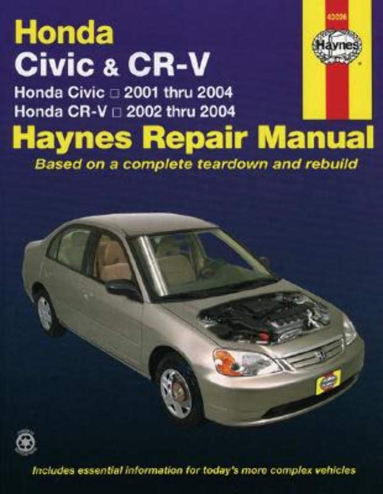 Honda Civic & CRV Automotive Repair Manual: Honda Civic  20012004 / Honda  CRV 20022004 (Hayne's Automotive Repair Manual),Used