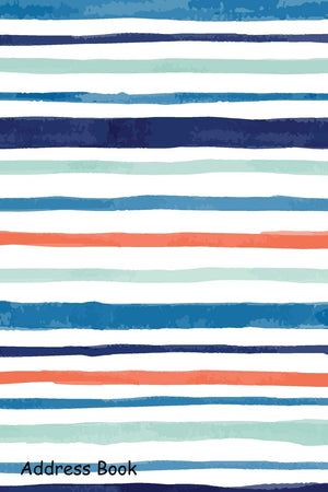 Address Book: For Contacts, Addresses, Phone, Email, Note,Emergency Contacts,Alphabetical Index With Hand Painted Watercolor Sea,Used