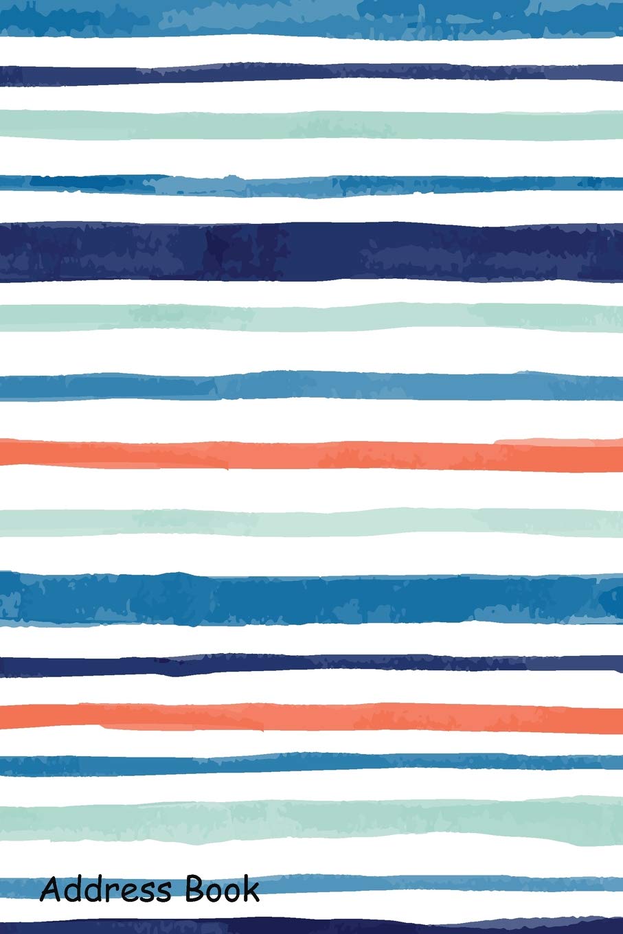 Address Book: For Contacts, Addresses, Phone, Email, Note,Emergency Contacts,Alphabetical Index With Hand Painted Watercolor Sea,Used