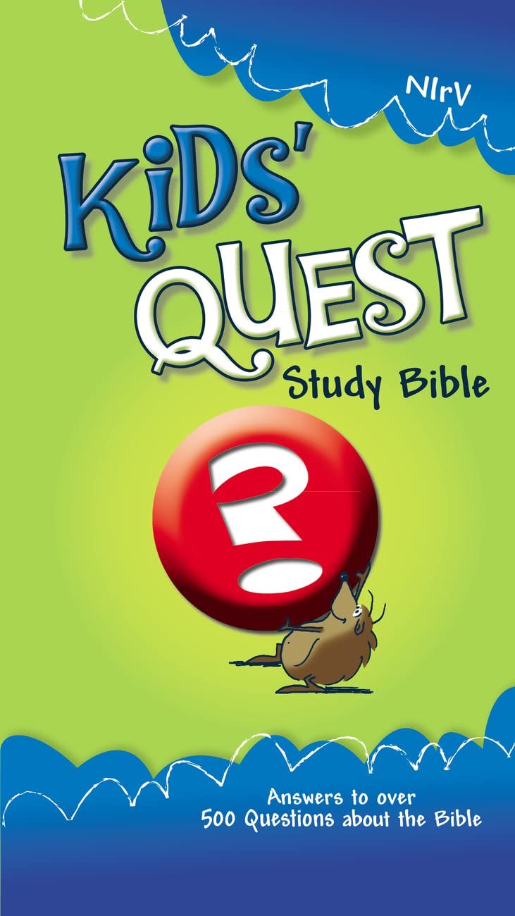NIrV, Kids' Quest Study Bible, Hardcover: Real Questions, Real Answers (New International Readers Version),Used