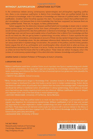 Without Justification (Bradford Book),Used