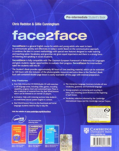 face2face Preintermediate Student's Book with CDROM/Audio CD,Used