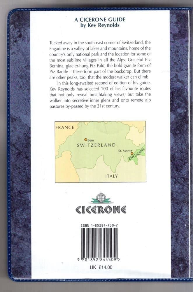 Cicerone Walks In The Engadine(100 walks and Treks)(Cicerone),Used