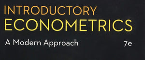 Introductory Econometrics: A Modern Approach (Mindtap Course List)