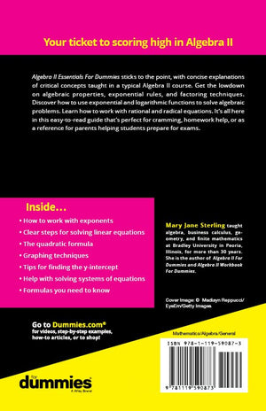 Algebra Ii Essentials For Dummies