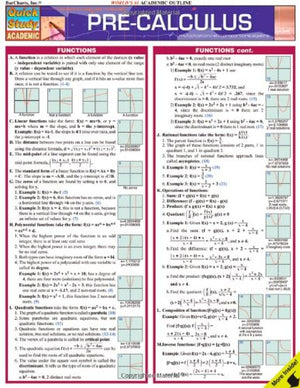 PreCalculus (Quick Study Academic),Used