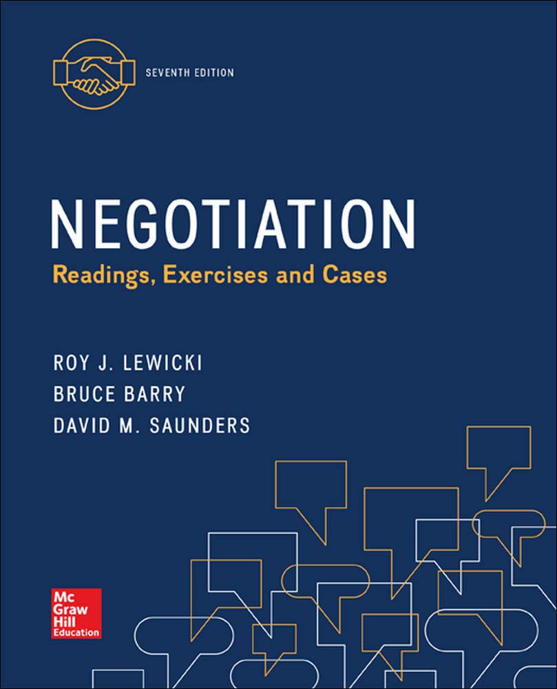 Negotiation: Readings, Exercises And Cases,Used