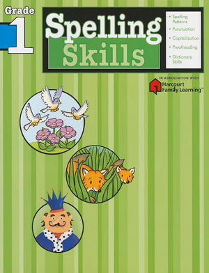 Spelling Skills: Grade 1 (Flash Kids Harcourt Family Learning),Used