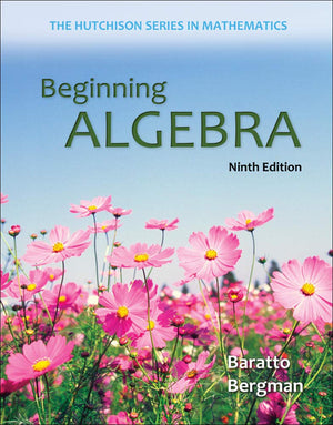 Beginning Algebra (Hutchison Series on Mathematics),New